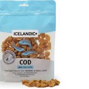 Icelandic Mini Cod Fish Chips Treats for Dogs - 3oz