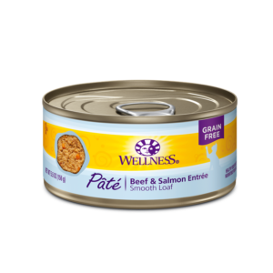 Wellness Complete Health Beef & Salmon Pate Canned Food for Adult Cats