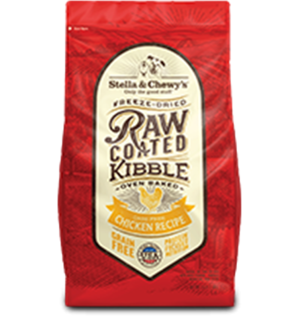 Stella & Chewys Raw Coated Cage Free Chicken Dry Food for Adult Dogs