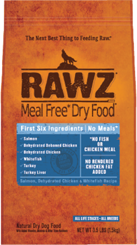 RAWZ Meal Free Salmon, Chicken & Whitefish Dry Food for Dogs - Whiskers  Holistic Petcare