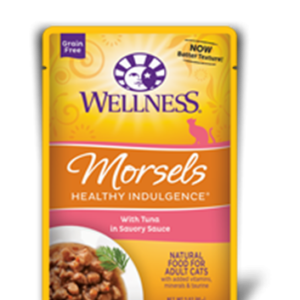 Wellness Healthy Indulgence Tuna Morsels Pouches for Adult Cats