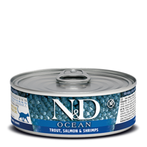 Farmina Ocean Line Trout, Salmon & Shrimp Canned Food for Adult Cats - 2.5oz