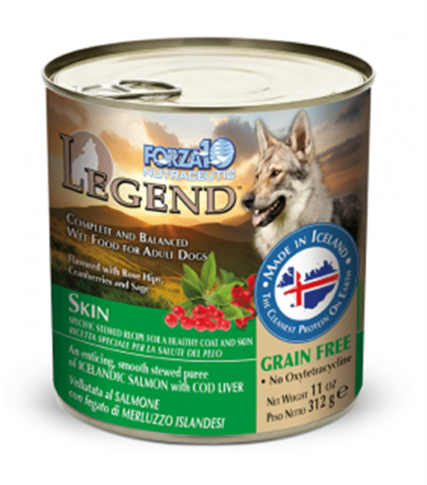 Forza10 Legend Skin Salmon & Cod Liver Canned Food for Dogs - 13.7oz