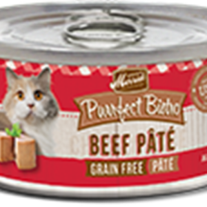 Merrick Purrfect Bistro Grain Free Beef Pate Canned Food for Adult Cats