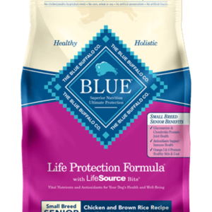 Blue Buffalo Life Protection Chicken & Brown Rice Dry Food for Small Breed Senior Dogs