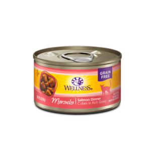 Wellness Salmon Morsels Canned Food for Adult Cats