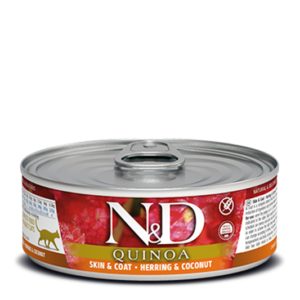Farmina Quinoa Functional Line Skin & Coat Herring Canned Food for Adult Cats - 2.8oz