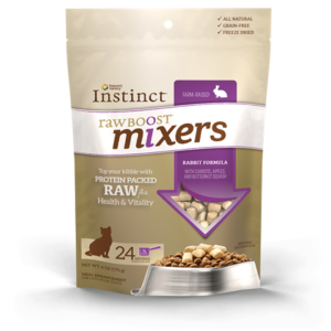 Instinct Grain Free Raw Boost Mixers Rabbit Dry Food for Adult Cats