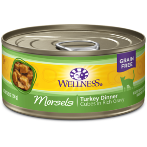 Wellness Turkey Morsels Canned Food for Adult Cats