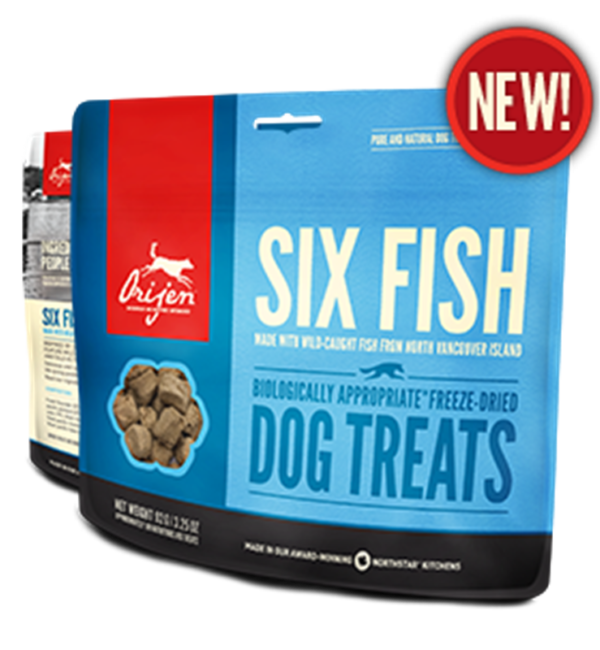 Orijen Six Fish Freeze-Dried Treats for Dogs