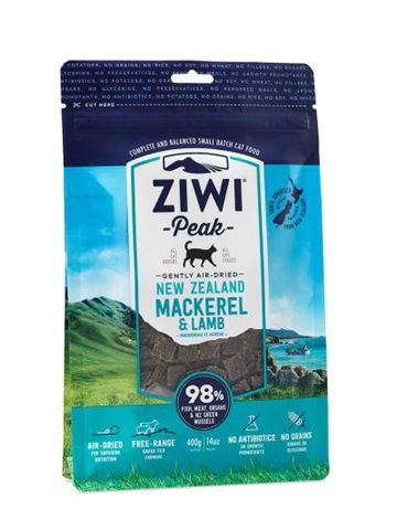 ZiwiPeak Mackerel & Lamb Air Dried Raw Food for Adult Cats