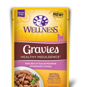 Wellness Healthy Indulgence Tuna & Mackerel Gravies Pouches for Adult Cats