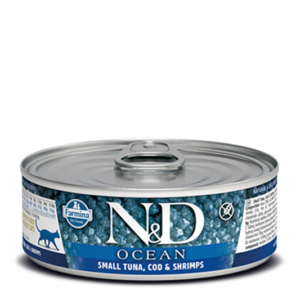 Farmina Ocean Line Tuna, Cod & Shrimp Canned Food for Adult Cats