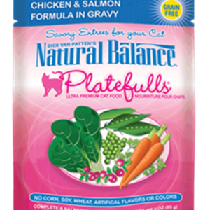 Natural Balance Platefulls Chicken & Salmon Pouches for Adult Cats