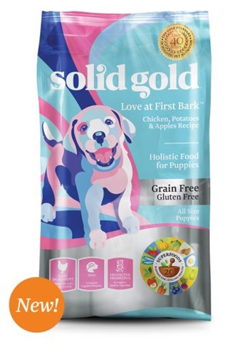 Solid Gold Love At First Bark Chicken, Sweet Potato & Apple Grain Free Dry Puppy Food, 24 lbs.