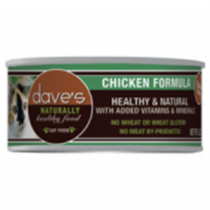 Dave's Naturally Healthy Grain Free Chicken Canned Food for Adult Cats