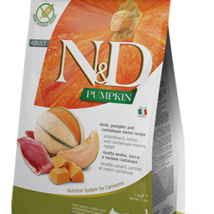 Farmina Pumpkin Line Duck & Cantaloupe Dry Food for Adult Cats - 3.3lbs
