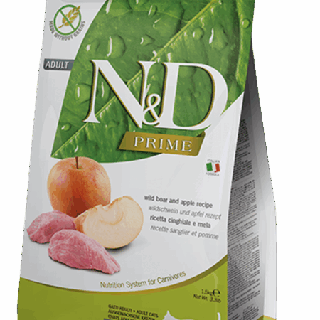 Farmina N&D Prime: Boar & Apple Recipe for Adult Cats