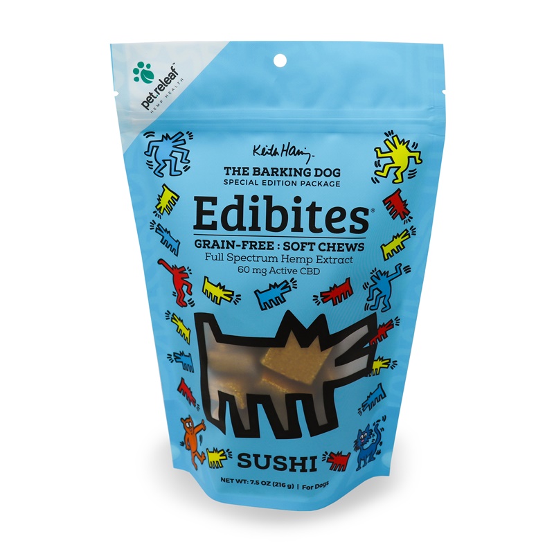 Pet Releaf Barking Dog CBD Edibites Sushi Treats for Dogs Whiskers Holistic Petcare