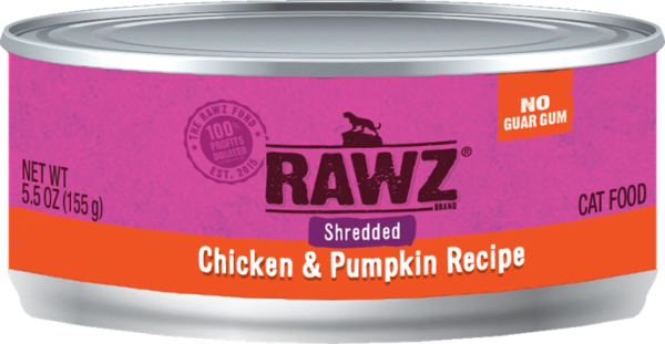 RAWZ Shredded Chicken & Pumpkin Canned Food for Cats