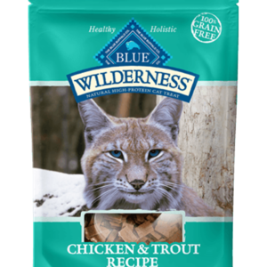 Blue Wilderness Grain Free Moist Chicken & Trout Treats for Cats - 2oz