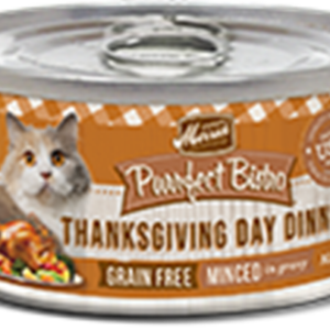 Merrick Purrfect Bistro Grain Free Thanksgiving Day Dinner Canned Food for Adult Cats