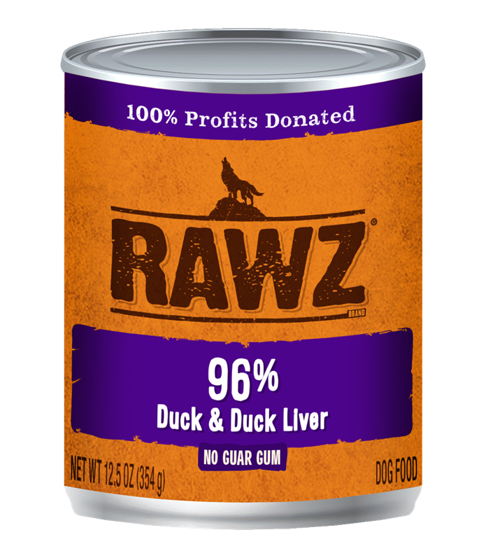 RAWZ 96 Duck Duck Liver Canned Food for Dogs Whiskers Holistic Petcare