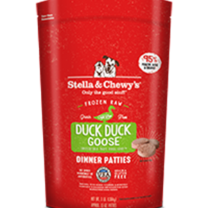 Stella & Chewys Raw Frozen Duck Patties for Adult Dogs