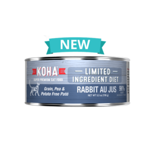 Koha Limited Ingredient Diet Rabbit au Jus Canned Food for Adult Cats