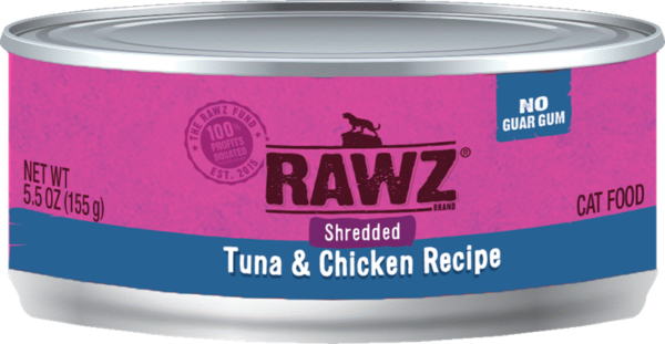 RAWZ Shredded Tuna & Chicken Canned Food for Cats