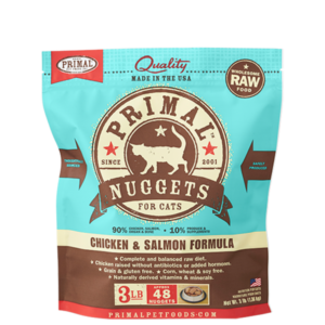 Primal Raw Frozen Chicken & Salmon Formula for Cats