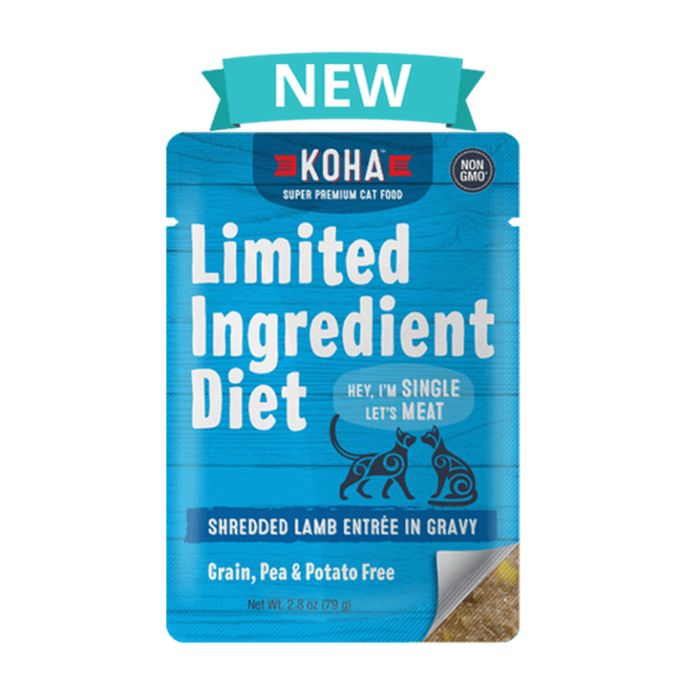 Koha Limited Ingredient Diet Shredded Lamb Canned Food for Adult Cats