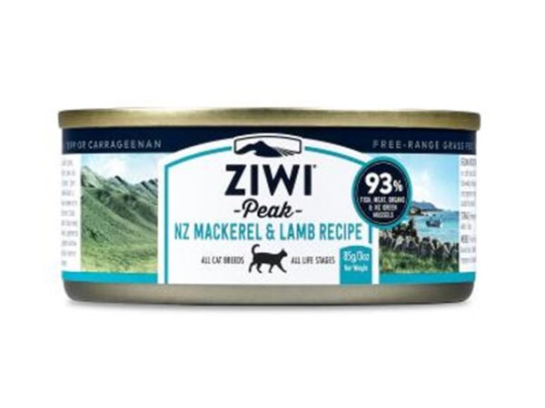 ZiwiPeak Mackerel & Lamb Canned Food for Adult Cats