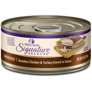 Wellness CORE Signature Selects Shredded Chicken & Turkey Canned Food for Adult Cats