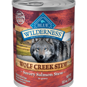 Blue Wilderness Wolf Creek Grain Free Savory Salmon Stew Recipe for Adult Dogs - 12.5oz