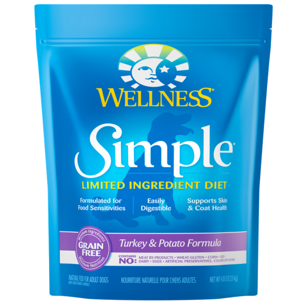 Wellness Simple Solutions Limited Ingredient Diet Grain Free Turkey & Potato Dry Food for Adult Dogs