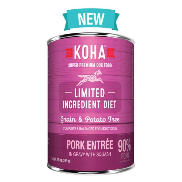 Koha Limited Ingredient Diet Pork Entree Canned Food for Adult Dogs