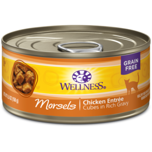 Wellness Chicken Morsels Canned Food for Adult Cats