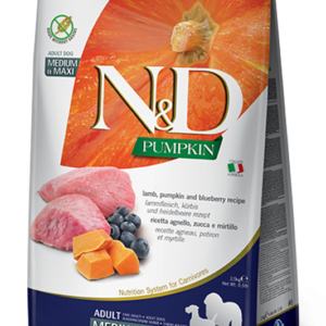 Farmina N&D Pumpkin Line Lamb & Blueberry Dry Food for Medium/Maxi Adult Dogs