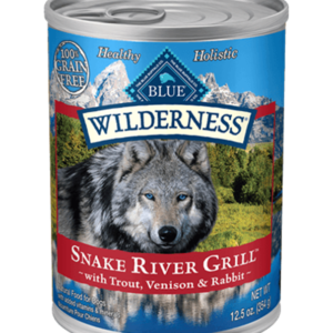 Blue Wilderness Snake River Grill Grain Free Trout, Venison and Rabbit Recipe for Adult Dogs - 12.5oz