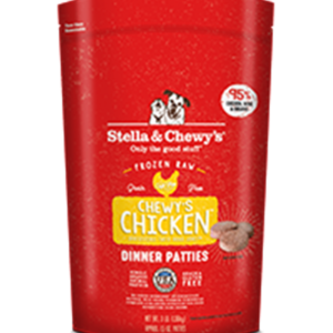 Stella & Chewys Raw Frozen Chicken Patties for Adult Dogs