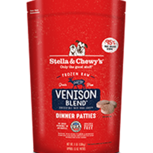 Stella & Chewys Raw Frozen Venison Patties for Adult Dogs - 6lbs
