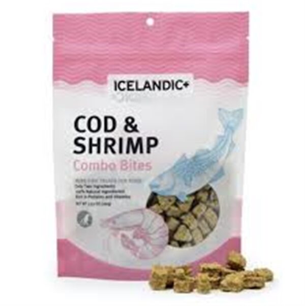 Icelandic Cod & Shrimp Combo Bites Dog Treats