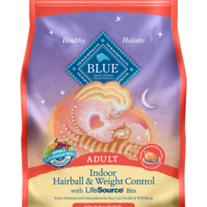 Blue Buffalo Healthy Indoor Hairball & Weight Control Chicken & Brown Rice Dry Food for Adult Cats - 3lbs