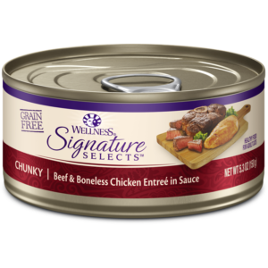 Wellness CORE Signature Selects Chunky Beef & Chicken Canned Food for Adult Cats