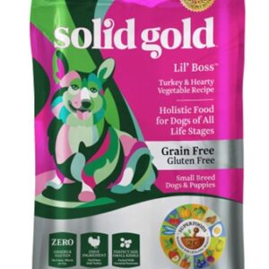 Solid Gold Grain Free Lil Boss Turkey & Vegetables Dry Food for Small Breed Adult Dogs & Puppies