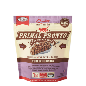 Primal Pronto Raw Frozen Turkey Formula for Cats