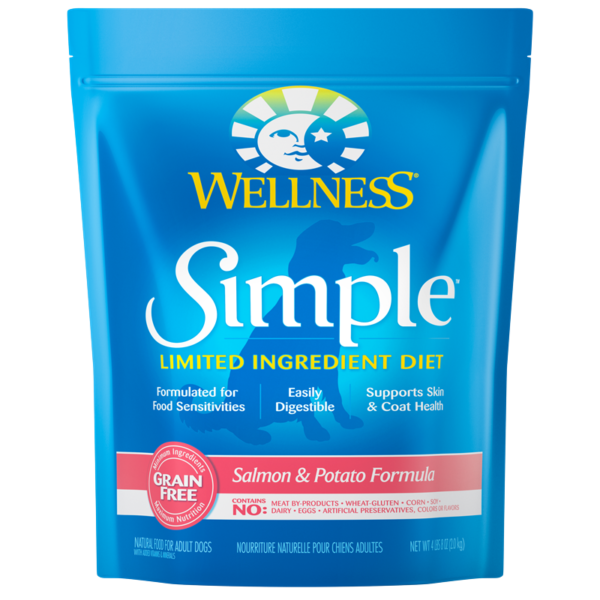 Wellness Simple Solutions Limited Ingredient Diet Grain Free Salmon & Potato Dry Food for Adult Dogs