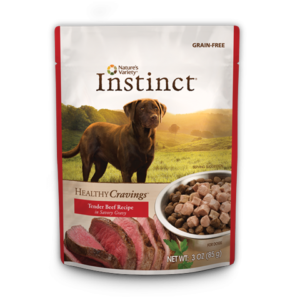 Instinct Grain Free Healthy Cravings Beef Pouches for Adult Dogs