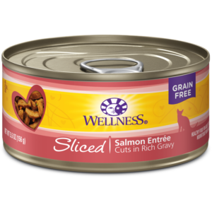 Wellness Salmon Sliced Canned Food for Adult Cats